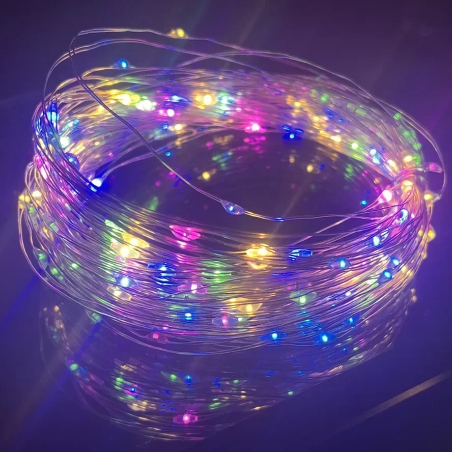 Lampki LED USB z pilotem - girlanda 8 funkcji, dekoracja świąteczna Rgb