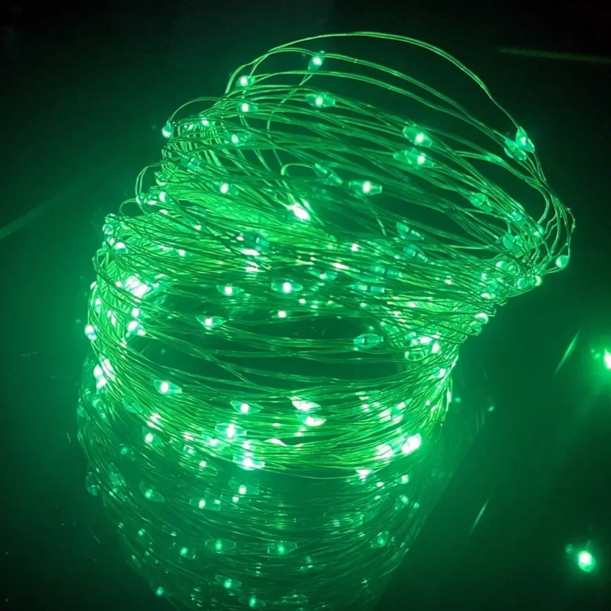 Lampki LED USB z pilotem - girlanda 8 funkcji, dekoracja świąteczna Zielony
