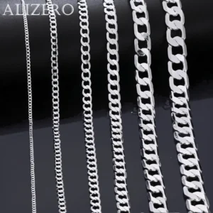 Łańcuszek na szyję unisex z karabińczykiem szerokość 2-12 mm Width 10mm