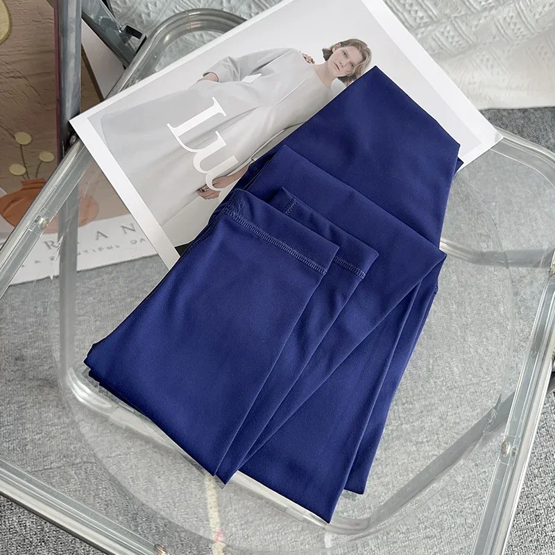 Damskie bezszwowe legginsy do jogi z wysokim stanem Style12night sea