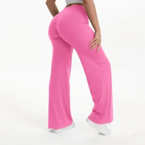 Legginsy do jogi NCLAGEN z prostą nogawką Blooming roses