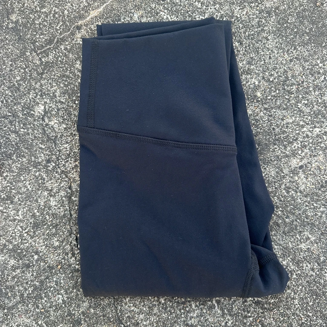 Legginsy do jogi z wysokim stanem, gładkie i miękkie Czarny