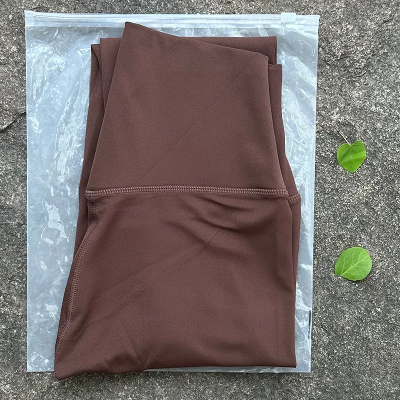 Damskie legginsy do jogi z wysokim stanem Brązowy