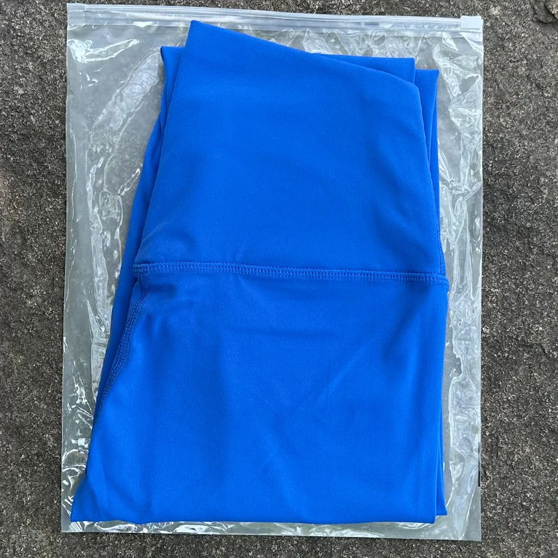 Damskie legginsy do jogi z wysokim stanem Niebieski