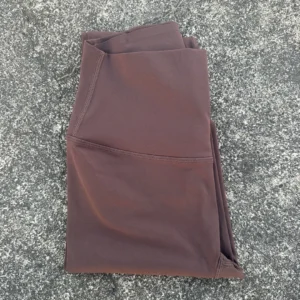 Legginsy do jogi z wysokim stanem, gładkie i miękkie Kawa destylowana