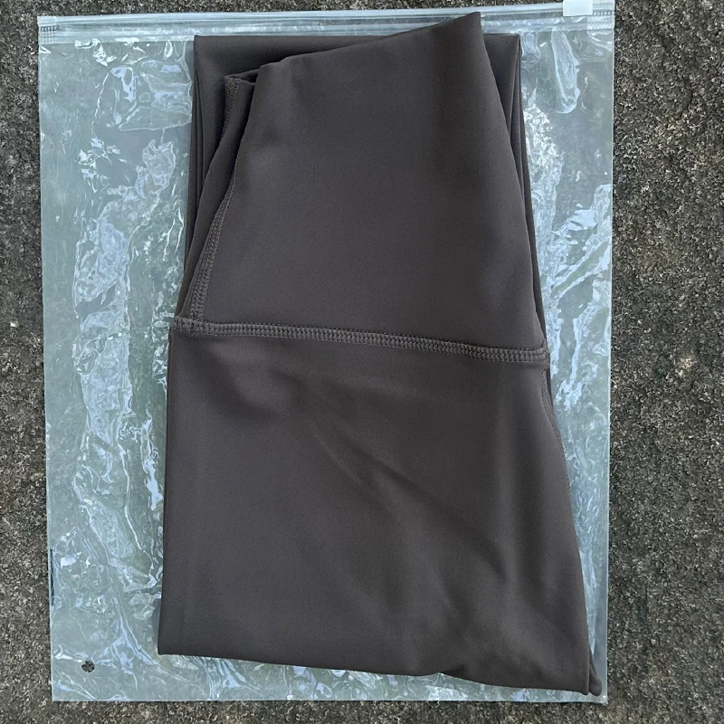 Damskie legginsy do jogi z wysokim stanem Khaki