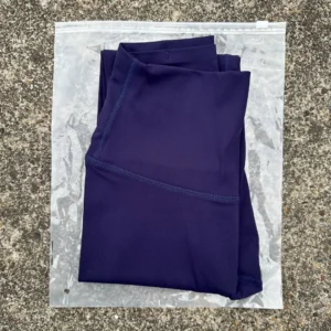 Legginsy do jogi z wysokim stanem i kieszenią Niebieski