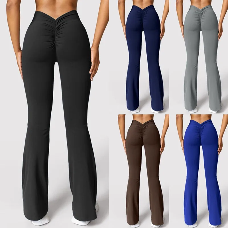 Legginsy push up z wysokim stanem i efektem V Uniwersalny