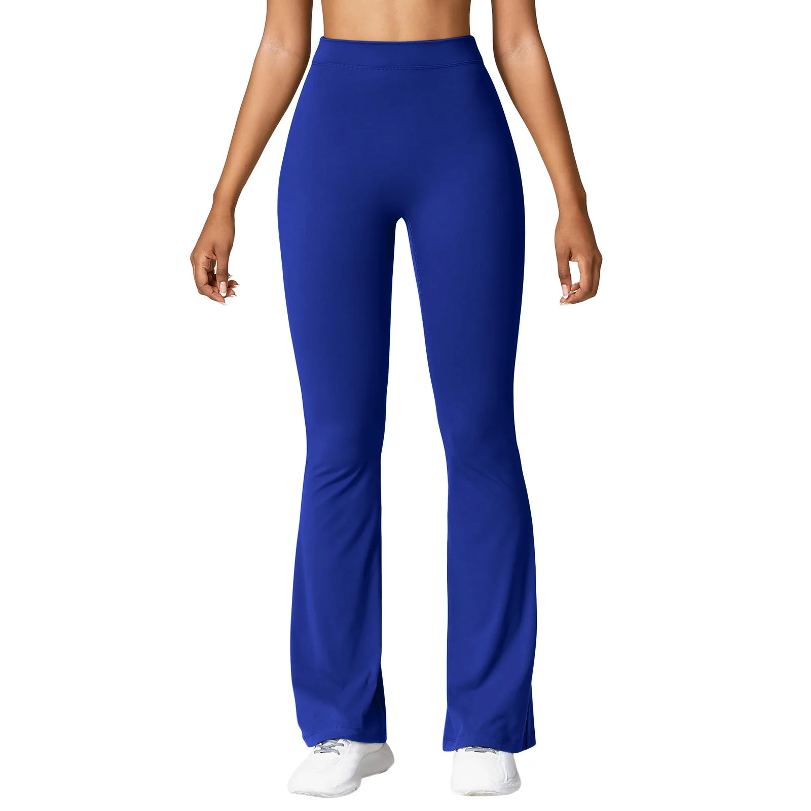 Legginsy push up z wysokim stanem i efektem V Niebieski