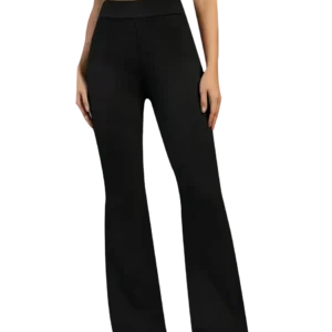 Legginsy sportowe z krzyżem damskie slim fit bezszwowe Czarny