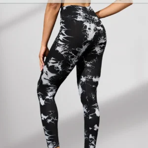 Damskie legginsy sportowe z wysokim stanem push up 1