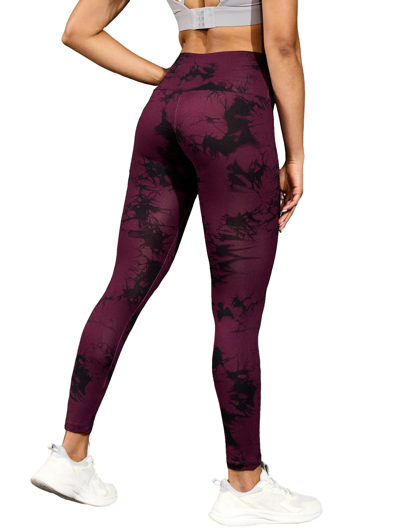 Damskie legginsy sportowe z wysokim stanem push up 4