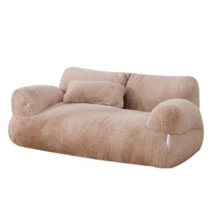 Legowisko sofa dla kota i psa zdejmowane i zmywalne Jasnożółty