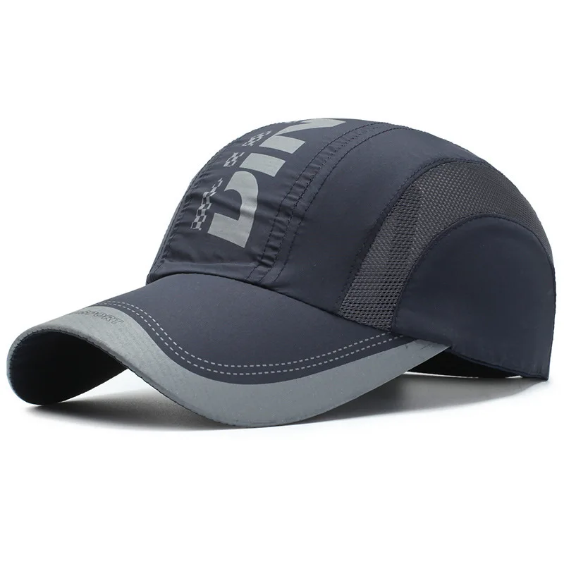 Lekka oddychająca czapka z daszkiem do biegania unisex Granatowy
