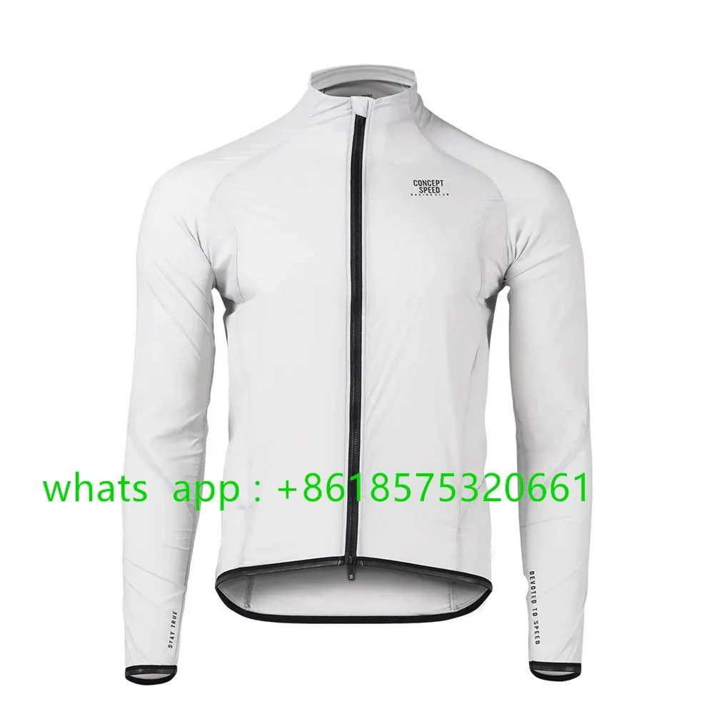 Lekka wodoodporna kurtka rowerowa unisex z długim rękawem 3