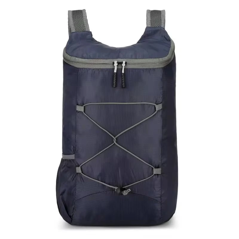 Lekki Składany Plecak Outdoorowy Unisex Ciemnoniebieski