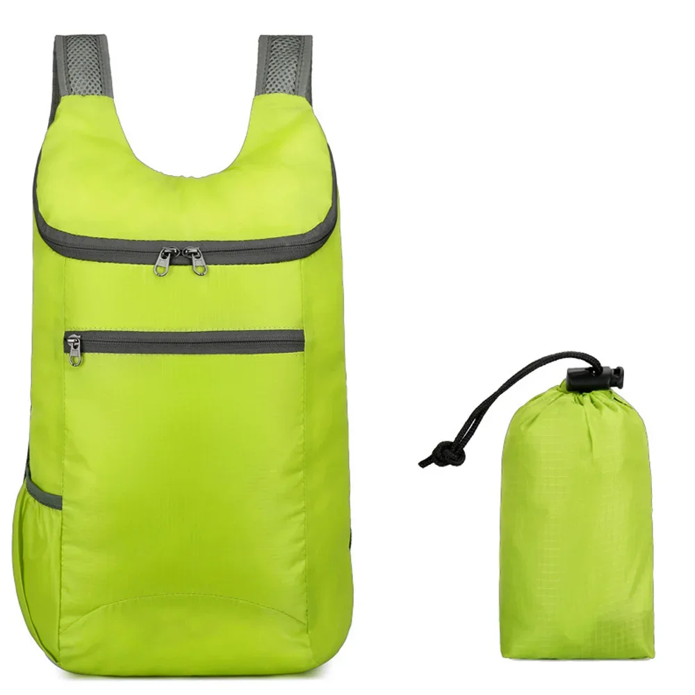 Lekki składany plecak wodoodporny na podróż i sporty outdoor Zielony