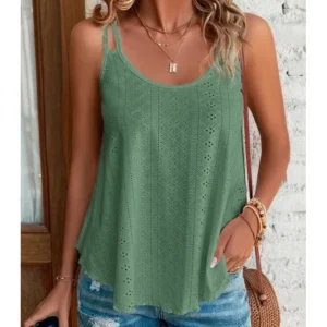 Letni top damski boho z ażurowym wykończeniem Style3