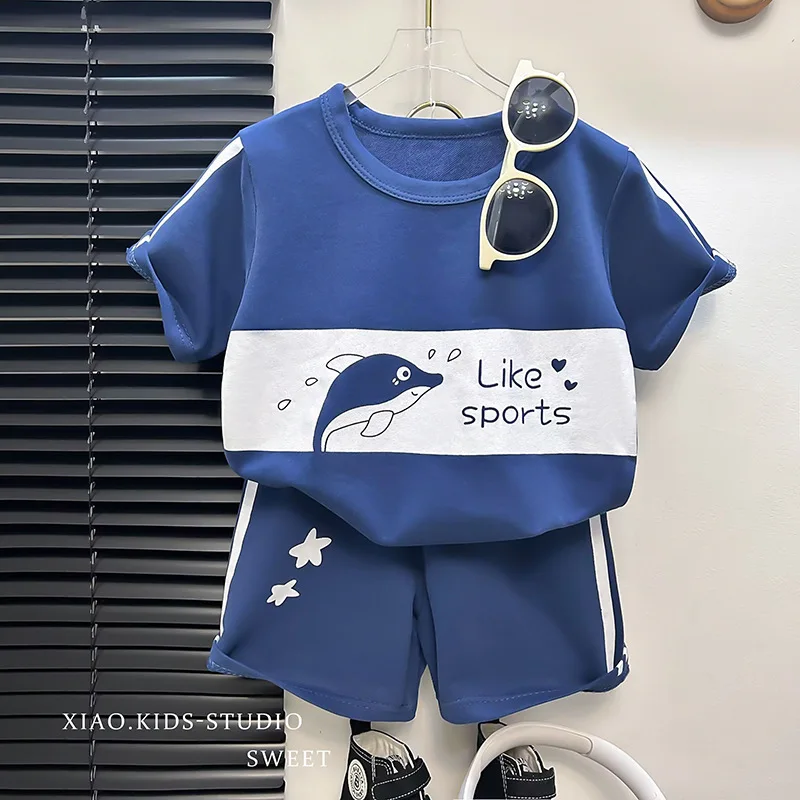 Letni zestaw dziecięcy t-shirt i spodenki dla malucha Style4