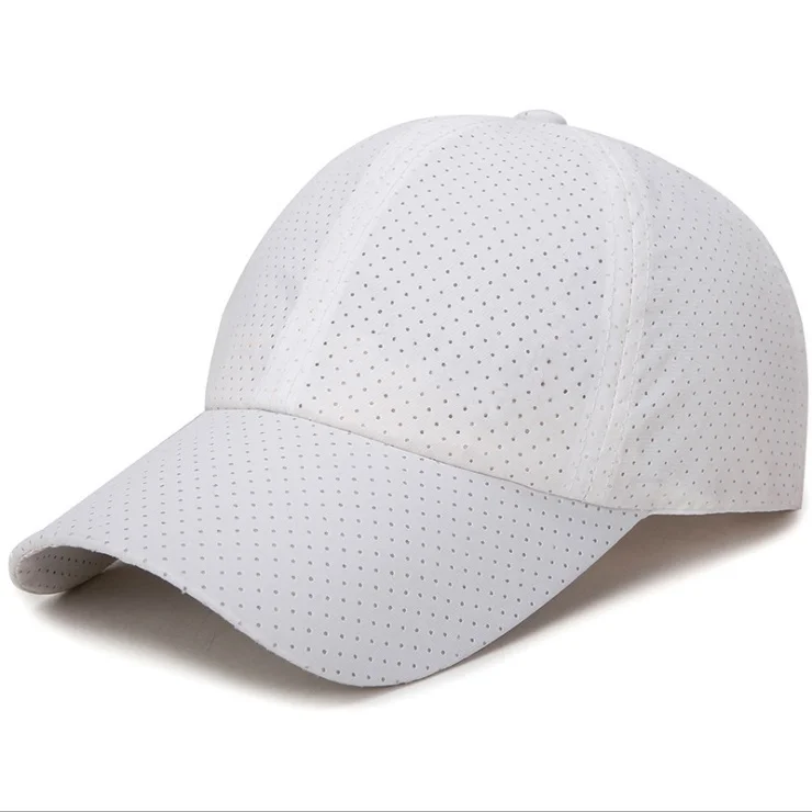 Letnia czapka z daszkiem siateczkowa snapback przeciwsłoneczna Biały