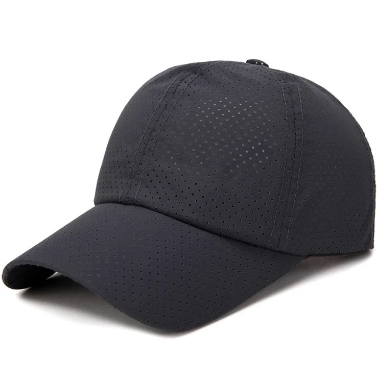 Letnia czapka z daszkiem siateczkowa snapback przeciwsłoneczna Ciemny szary