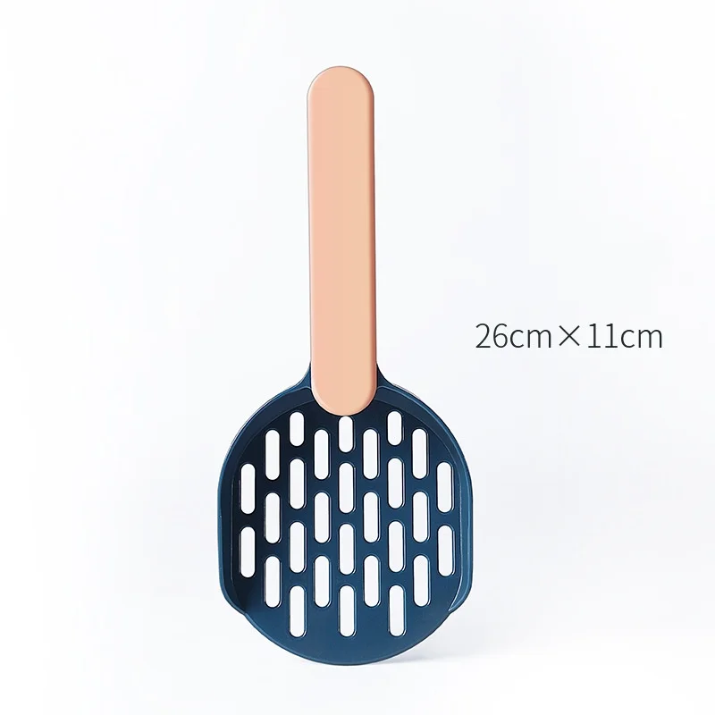 Łopatka do żwirku dla kota w pastelowych kolorach – ergonomiczny uchwyt Ciemnoszary