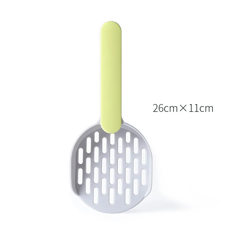 Łopatka do żwirku dla kota w pastelowych kolorach – ergonomiczny uchwyt Jasnożółty