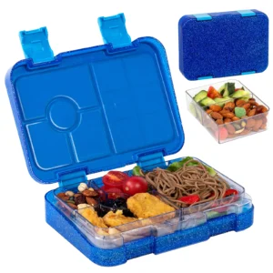 Lunch box szczelny z podziałem do mikrofalówki Pomarańczowy