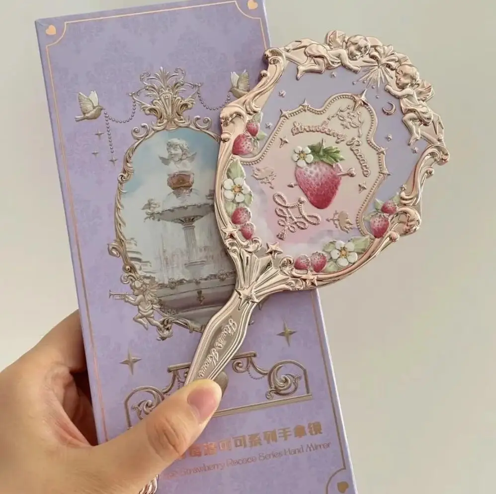 Lusterko ręczne Flower Knows Angel Series premium Czerwony