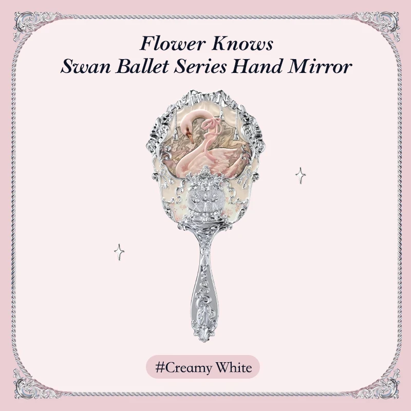 Lusterko ręczne Flower Knows Bunny - seria limitowana Biały