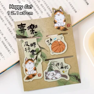 Magnetyczna zakładka do książki ze zwierzątkami kawaii Czarny
