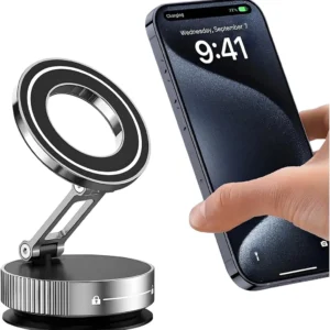 Magnetyczny uchwyt samochodowy na telefon z przyssawką K11 biały