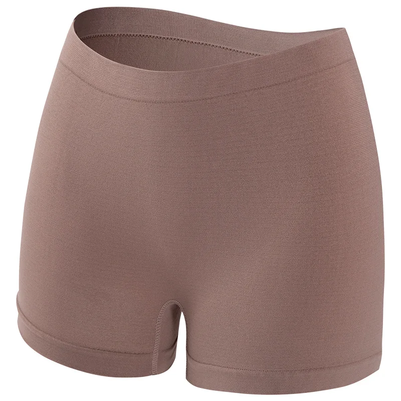 Damskie majtki bezszwowe boyshort z prążkowanej tkaniny Bean