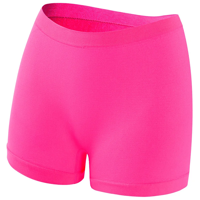Damskie majtki bezszwowe boyshort z prążkowanej tkaniny Rosepink