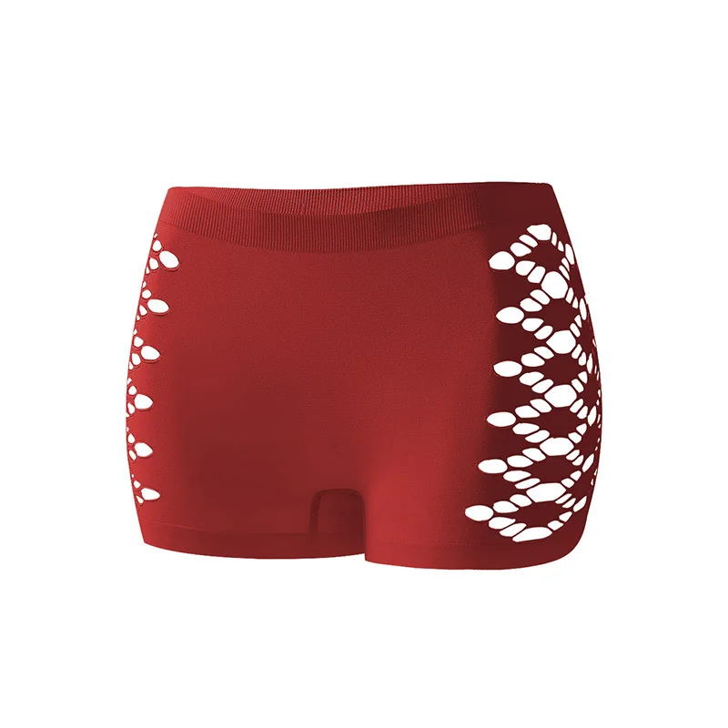 Damskie majtki boyshort oddychające bawełniane wygodne Czerwony