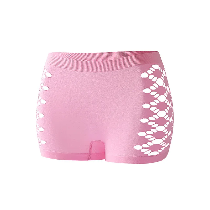 Damskie majtki boyshort oddychające bawełniane wygodne Różowy
