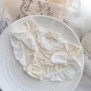 Bawełniane majtki Lolita z kokardką duże rozmiary 4XL Czarny