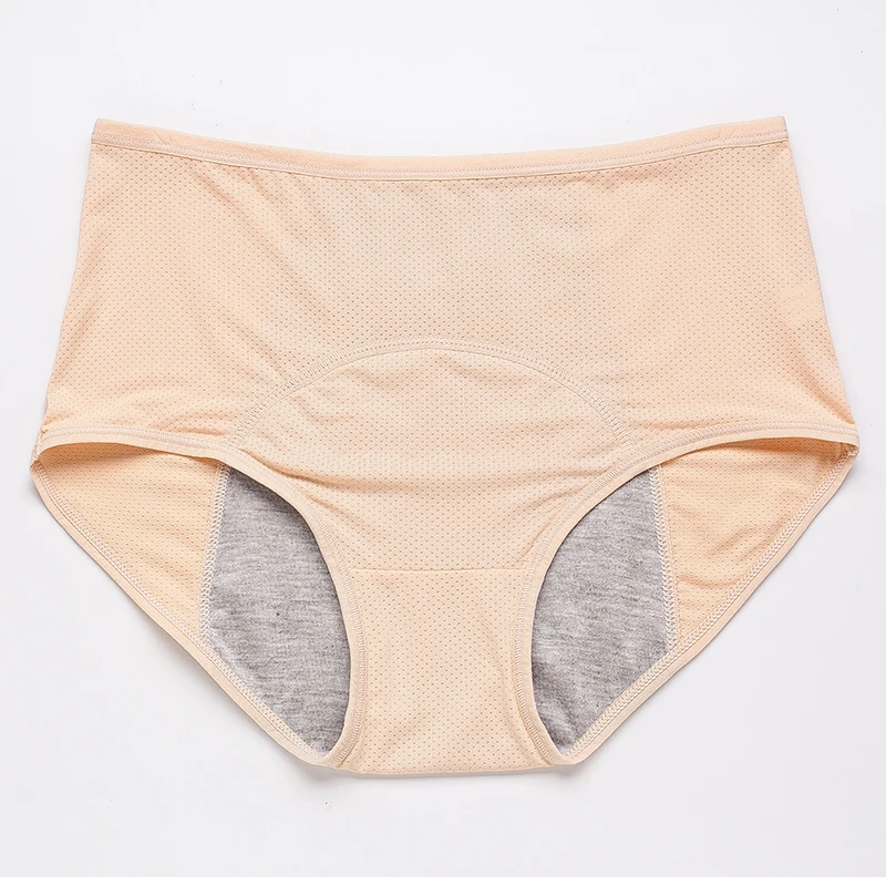 Majtki menstruacyjne bawełniane wodoodporne plus size Skin