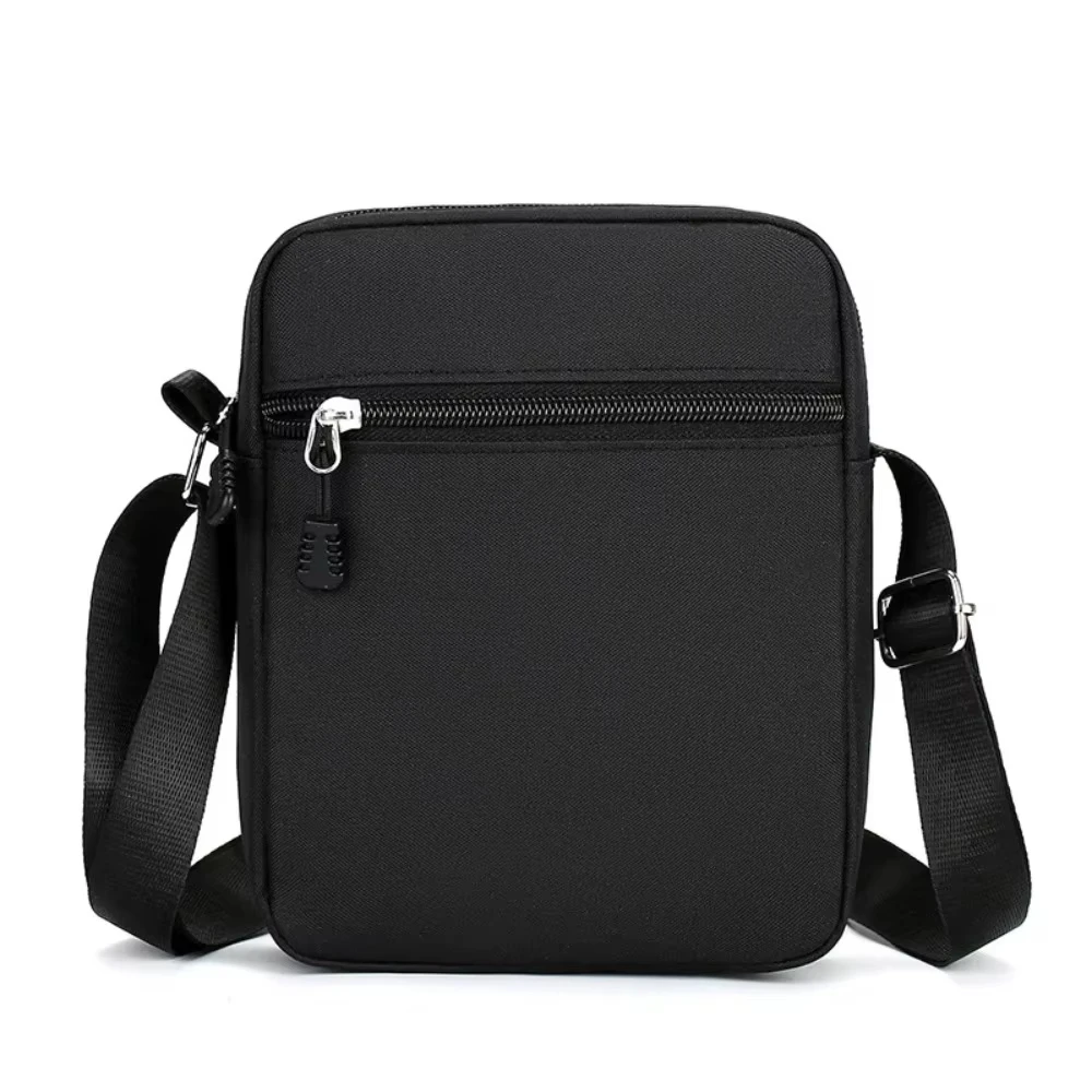 Mała męska torebka na ramię crossbody z nylonu Czarny