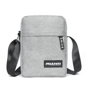 Mała nylonowa torba męska na ramię crossbody Szary