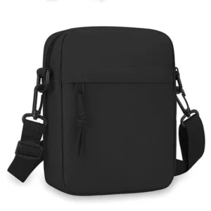 Mała torba na ramię unisex czarna torebka crossbody Czarny