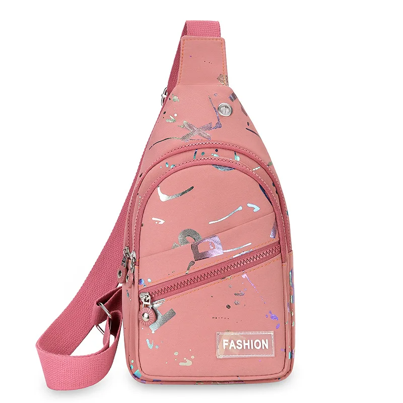 Mała torba na ramię typu sling crossbody na podróż i sport Pomarańczowy