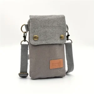 Mała torebka na telefon - listonoszka crossbody na ramię damska Szary