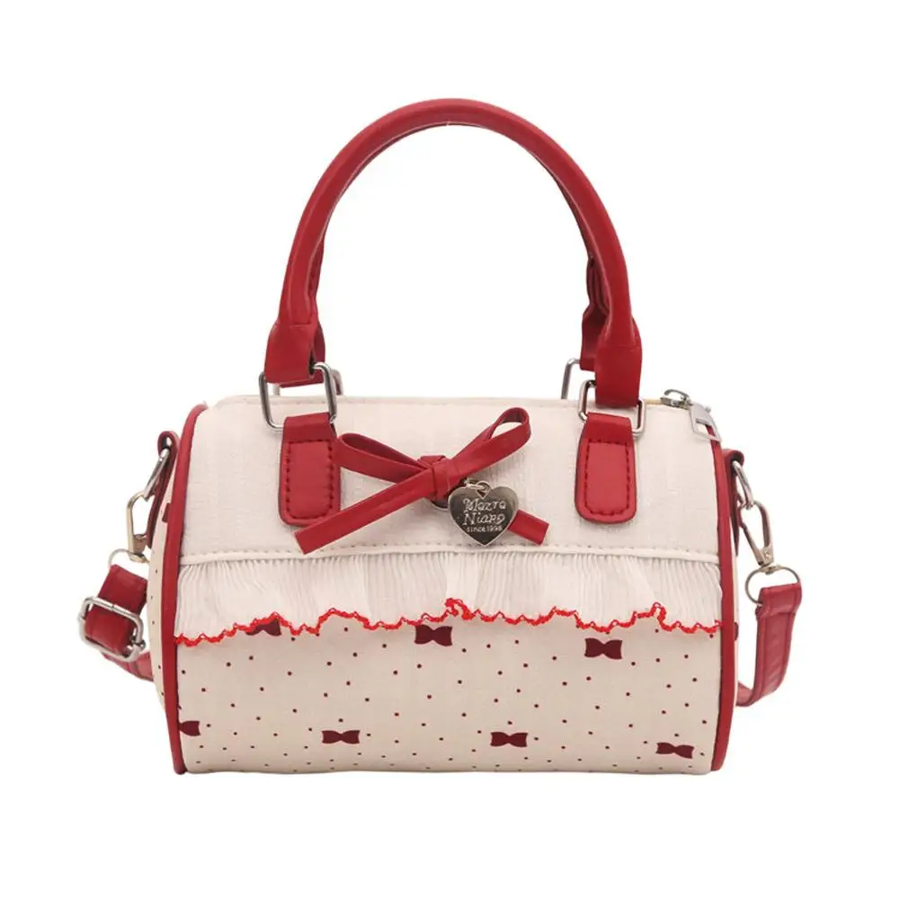 Mała torebka w grochy pillow bag na ramię A