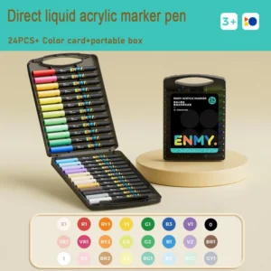 Markery akrylowe Enmy z miękką końcówką do graffiti i rękodzieła Biały