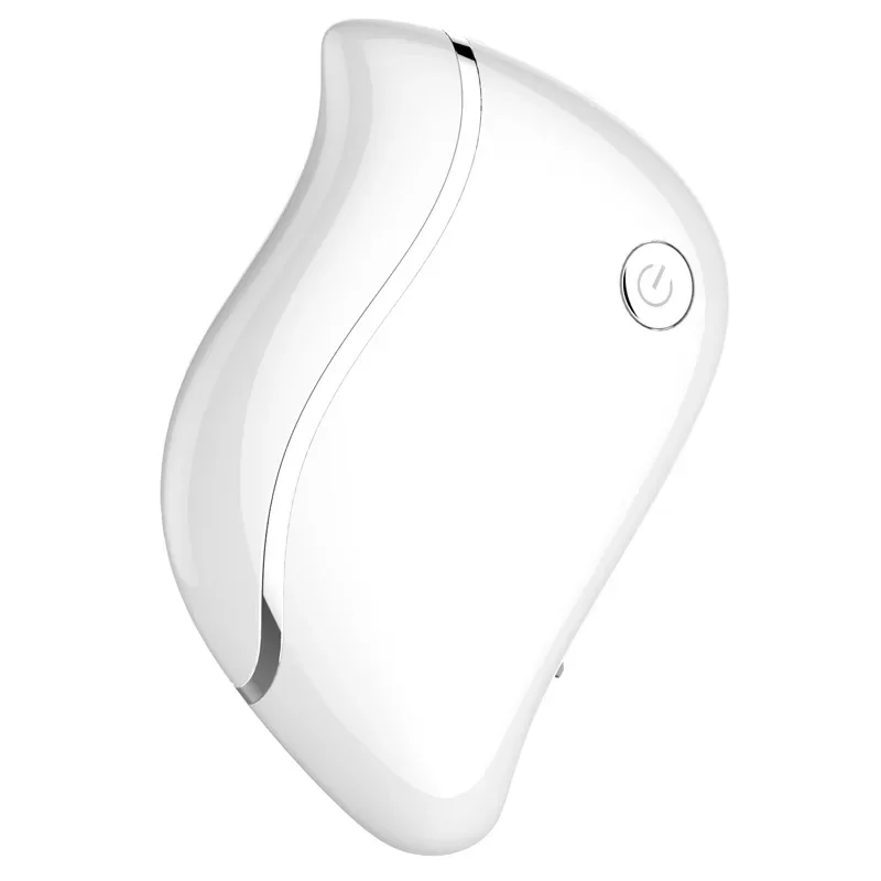 Masażer Gua Sha 4w1 z grzaniem, wibracjami i światłem LED Biały