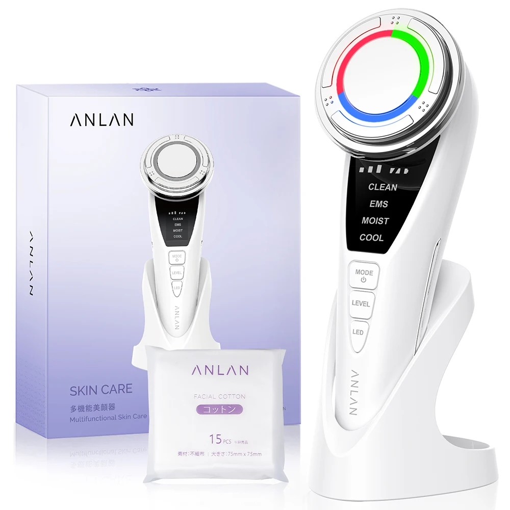 Masażer do twarzy ANLAN z mikroprądami EMS Ems face massager