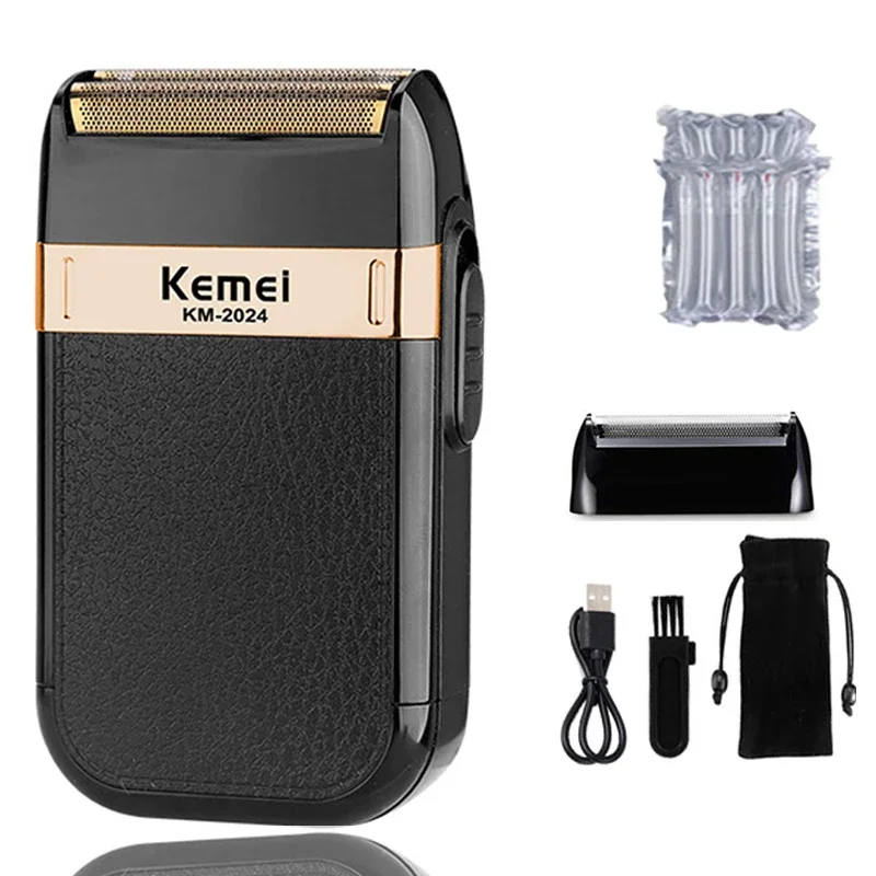 Maszynka do golenia Kemei KM-2024 z USB i trymerem Km 2024