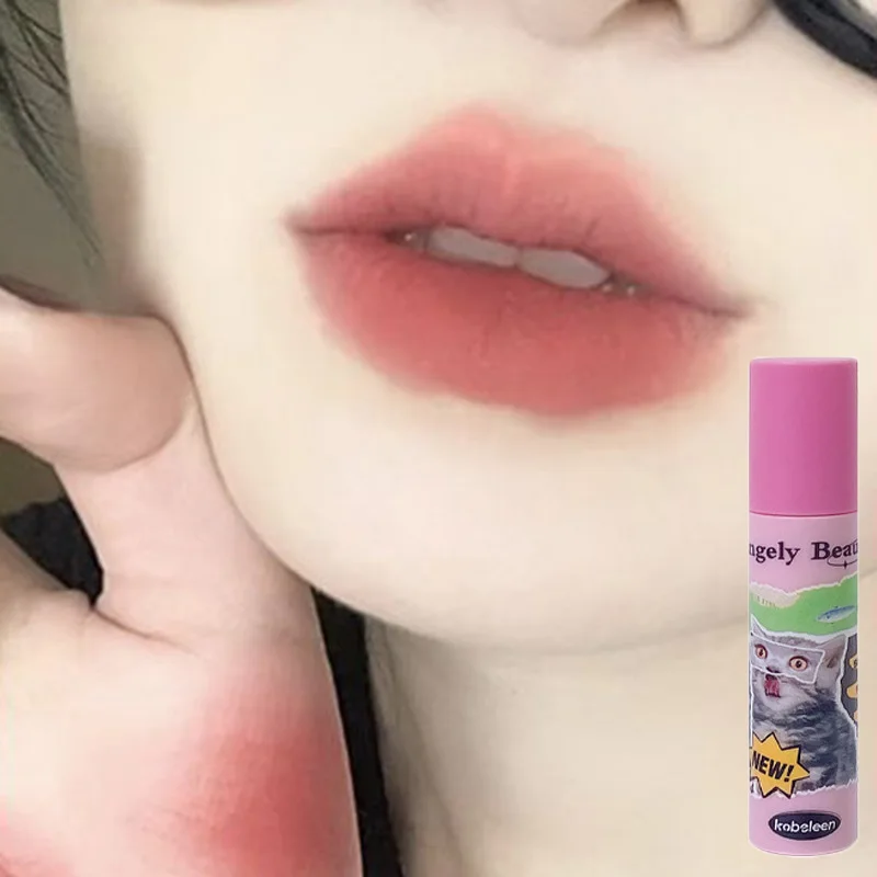 Matowa szminka w płynie velvet, wodoodporny tint do ust Biały