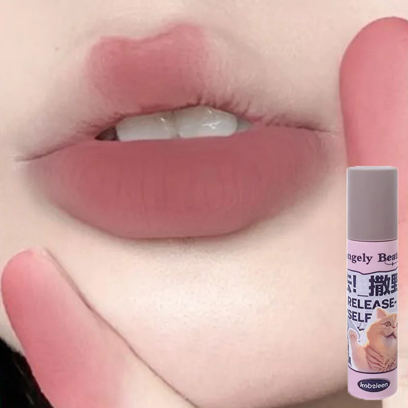Matowa szminka w płynie velvet, wodoodporny tint do ust Ciemny niebieski